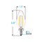 Luxrite B11 LED Light Bulbs 4W (40W Equivalent) 400LM 3000K Soft White Dimmable E12 Candelabra Base 12-Pack LR21574-12PK - alternate 4